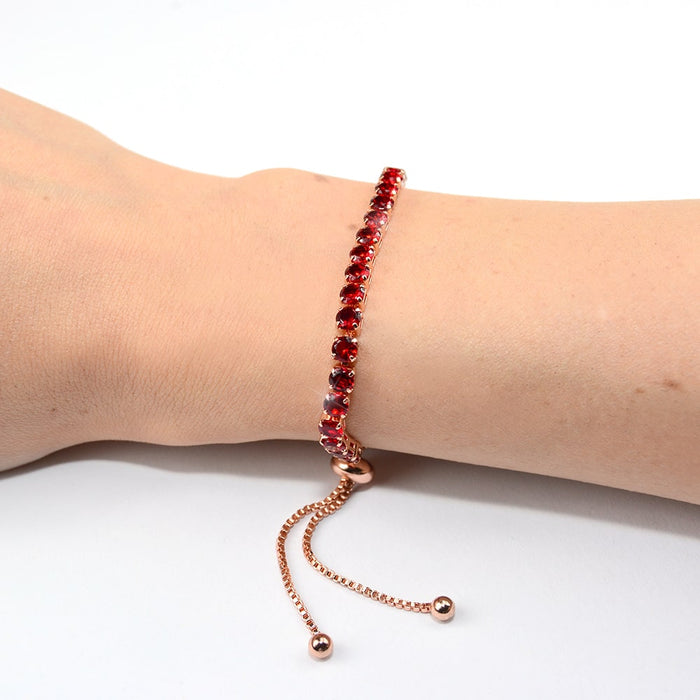 Ruby Red Adjustable Bracelet
