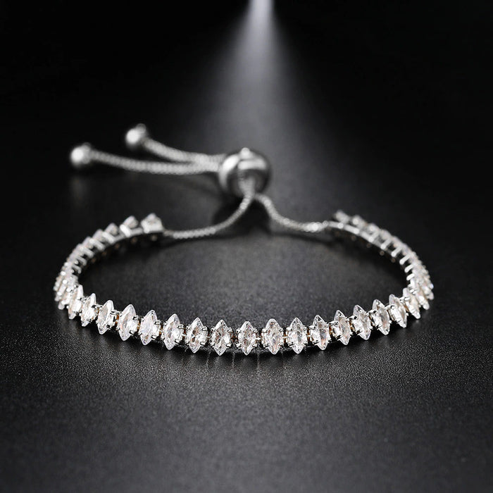Silver Marquis Cut Bracelet