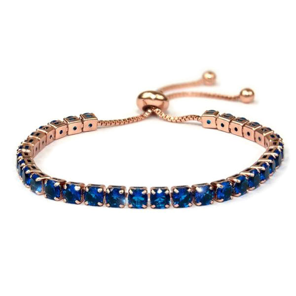 Sapphire Rose Gold Bracelet