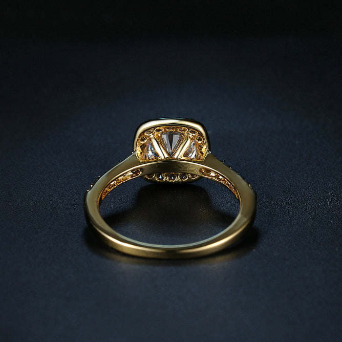 Gold Princess Halo Ring