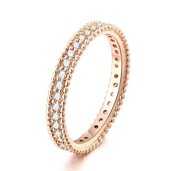 Rose Gold Bejewelled Ring