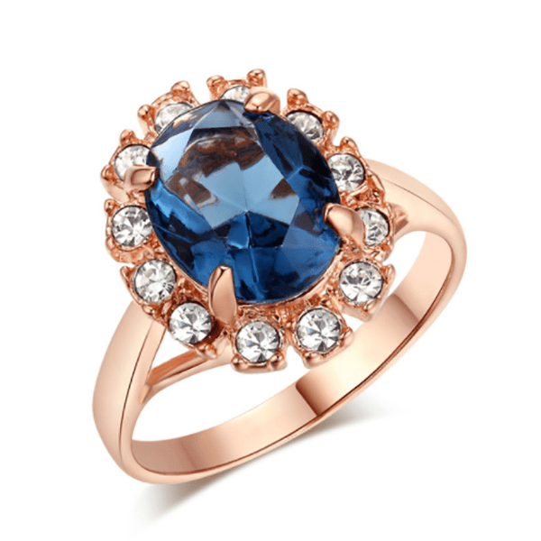 Blue Austrian Jewel Ring