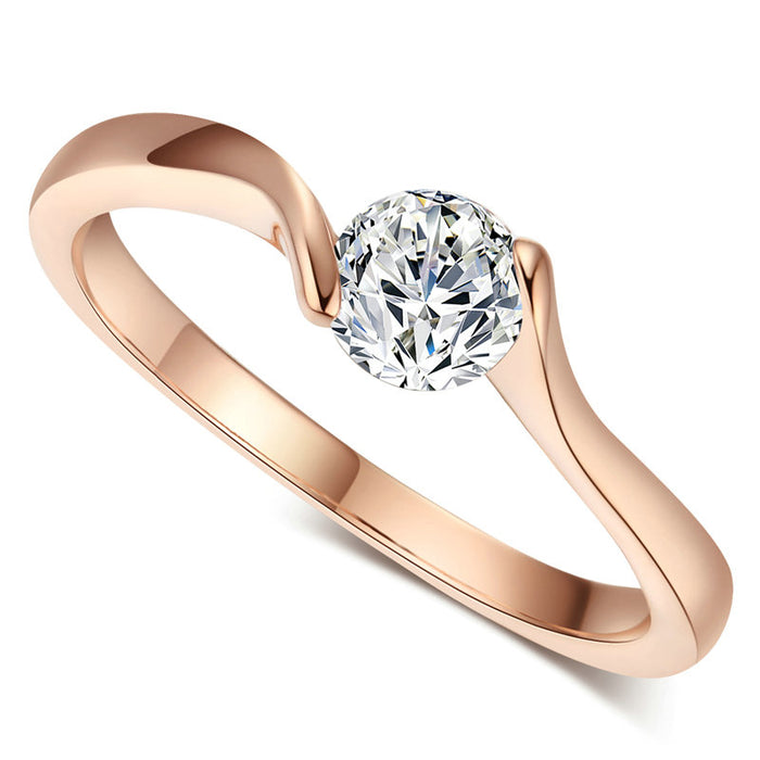 Beautiful Luxury Rose Gold Ring