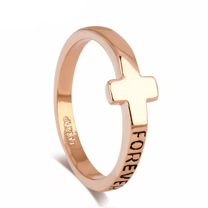 Forever Cross Faith Ring